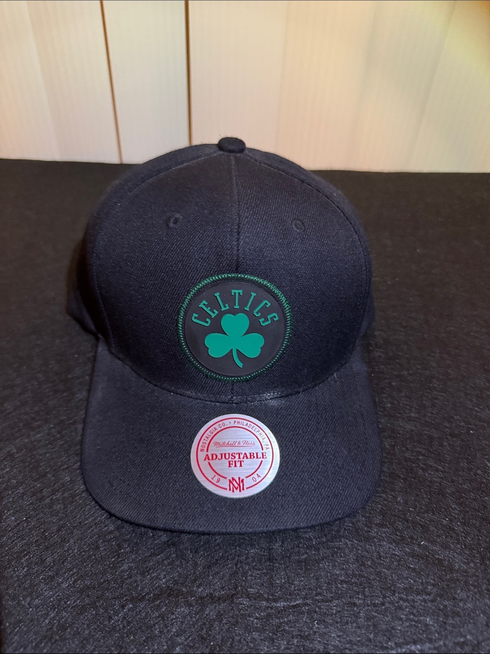 Mitchell & Ness Boston Celtics Black and Green Snapback